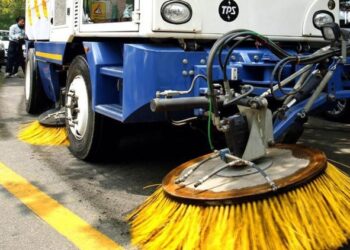 cleaned with machines from Germany