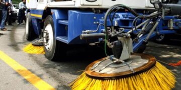 cleaned with machines from Germany