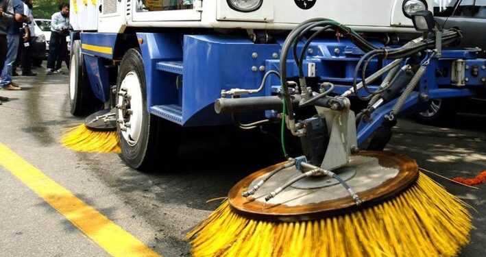 cleaned with machines from Germany