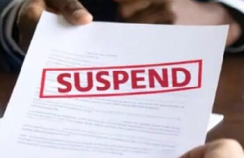 suspended