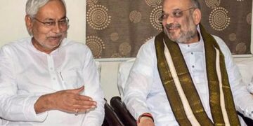 Nitish and Amit Shah