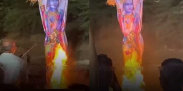Lord Rama was burnt