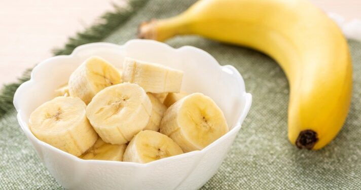 eating bananas