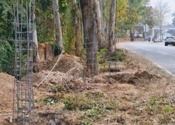 boundary wall municipal area