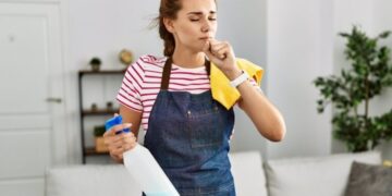 sneezing while cleaning