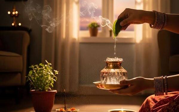 ग्रहण मोक्ष के बाद घर और मंदिर में गंगाजल कैसे छिड़कें? जानिए इसका महत्व