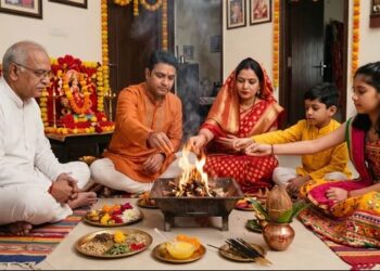 पूर्णाहुति में नारियल