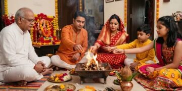 पूर्णाहुति में नारियल